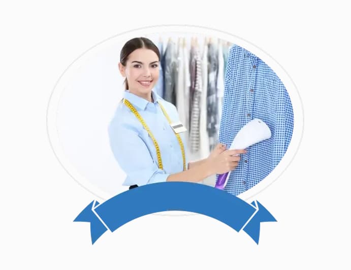 Professional laundry team from mysite-name carefully handling textiles